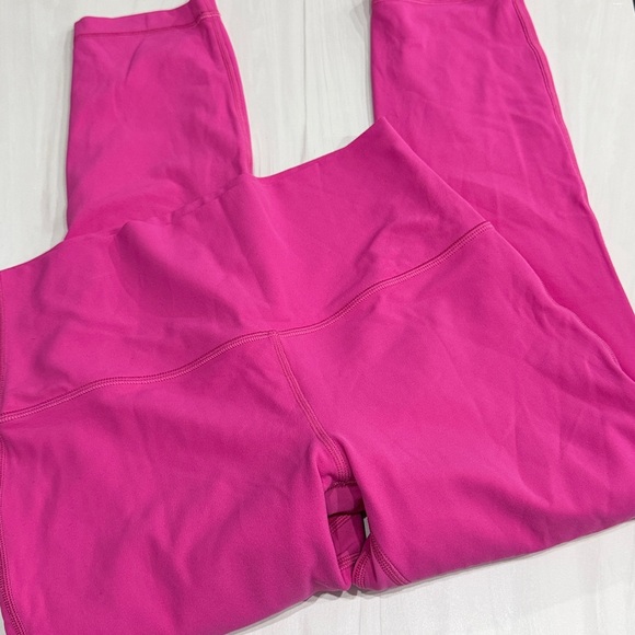 Lululemon Align 23” Hot Pink Leggings Older Style Size 8 - Picture 2 of 6